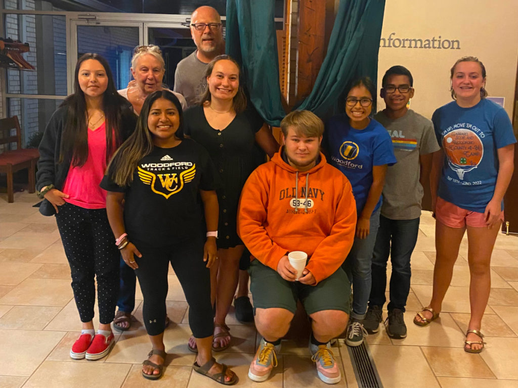 2022 photo of youth group in the Narthex